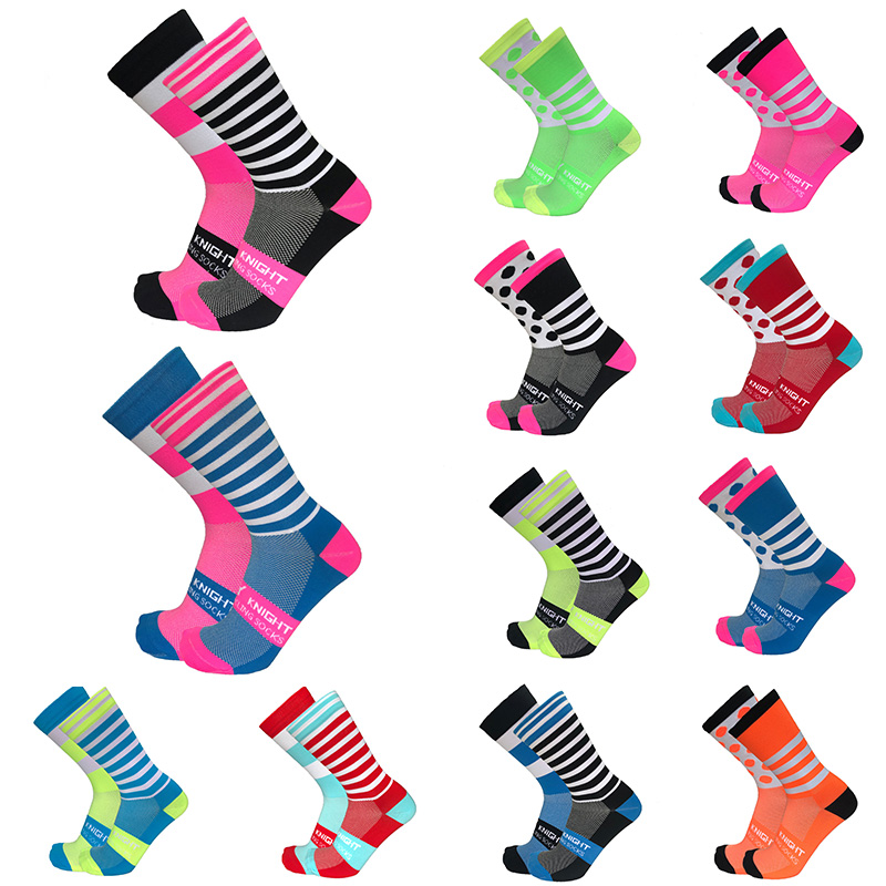 Outdoor Sport Brand - New Stripe Dot Cycling Socks Top