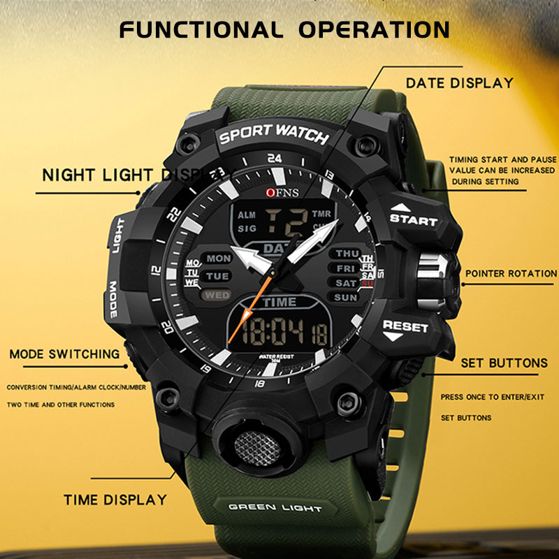 Top Brand Men Quartz Watches G - đánh giá và giá Outdoor Sport Brand