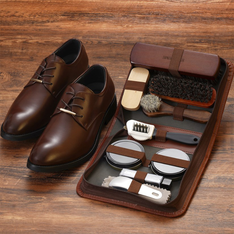 HorseHair Shoe Brush Set Leath - đánh giá và giá Grooming Kit Horse